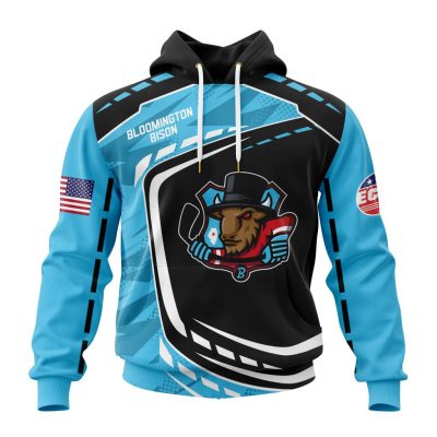 ECHL Bloomington Bison Design Concept Kits Unisex Hoodie