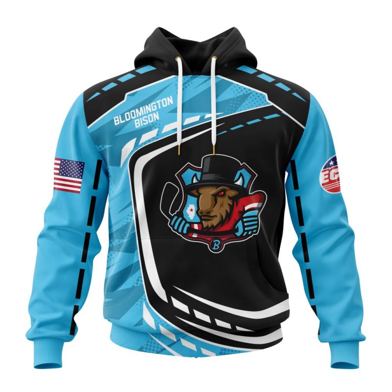 ECHL Bloomington Bison Design Concept Kits Unisex Hoodie