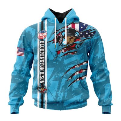 ECHL Bloomington Bison Design Concept Kits Unisex Hoodie