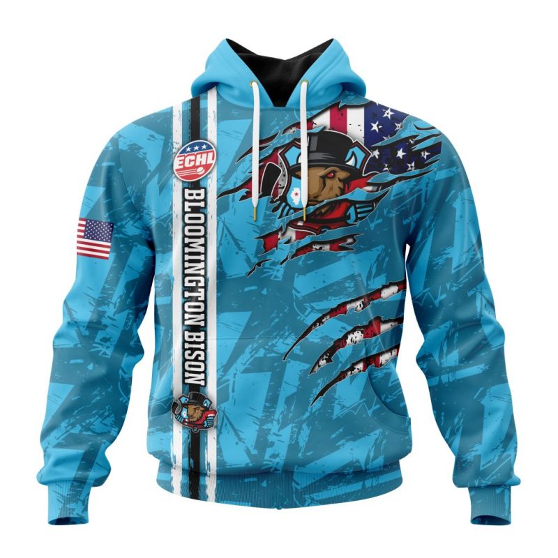 ECHL Bloomington Bison Design Concept Kits Unisex Hoodie