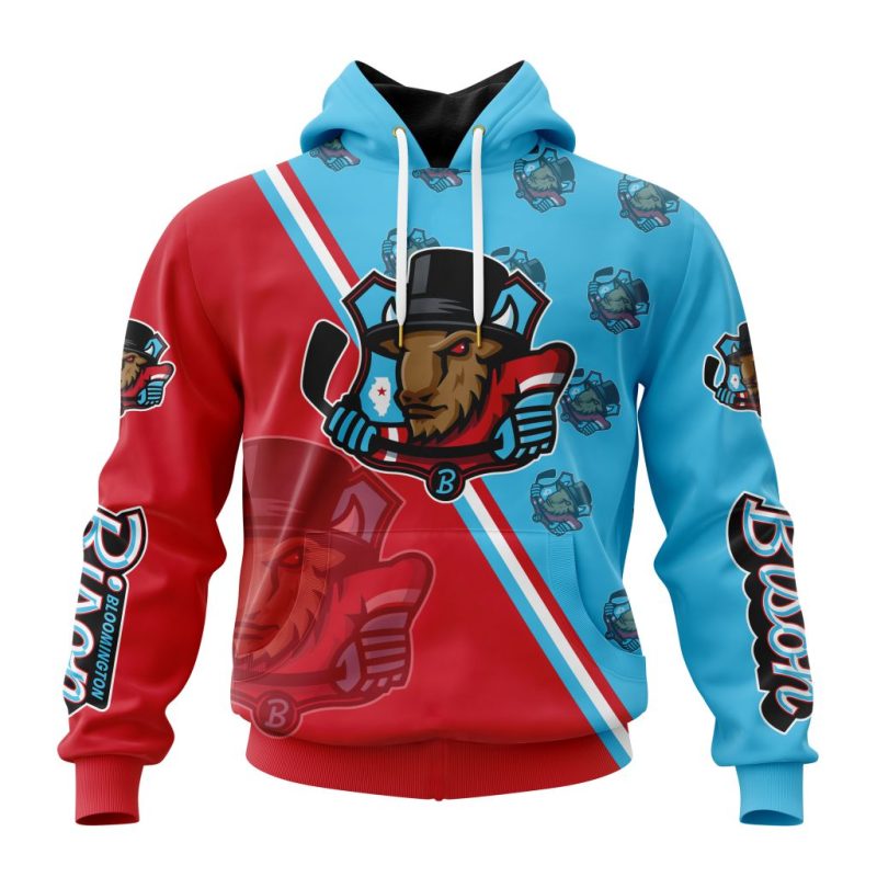 ECHL Bloomington Bison Design Concept Kits Unisex Hoodie