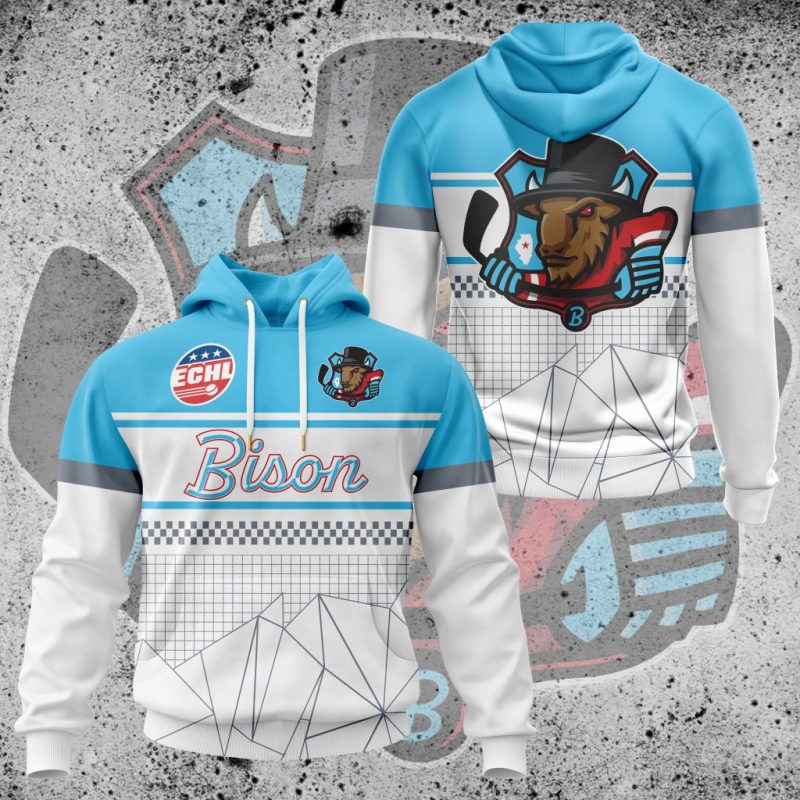 ECHL Bloomington Bison Performance Unisex Hoodie