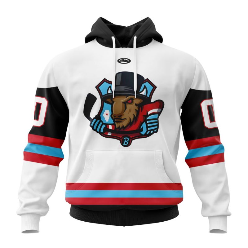 ECHL Bloomington Bison Personalized White Design Unisex Hoodie