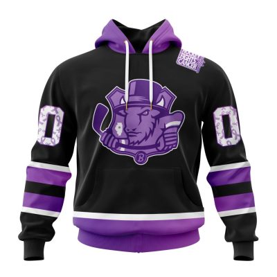 ECHL Bloomington Bison Special Hockey Fights Cancer Design Unisex Hoodie