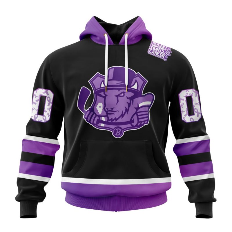ECHL Bloomington Bison Special Hockey Fights Cancer Design Unisex Hoodie
