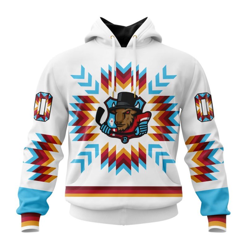 ECHL Bloomington Bison Special Native Design Unisex Hoodie