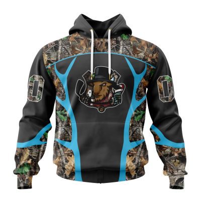 ECHL Bloomington Bison Special Realtree Camo Hunting Design Unisex Hoodie