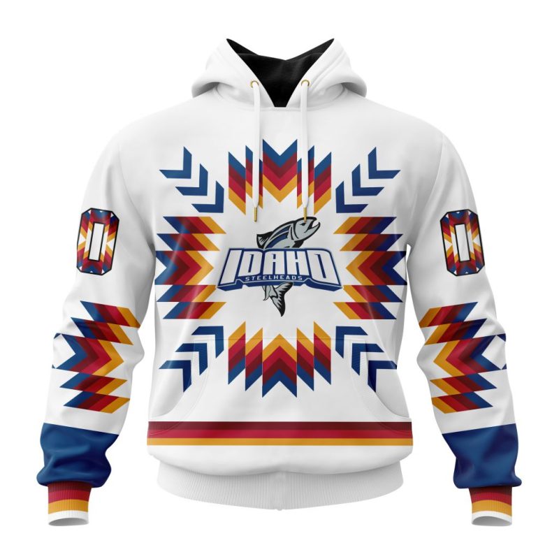 ECHL Idaho Steelheads Special Native Design Unisex Hoodie
