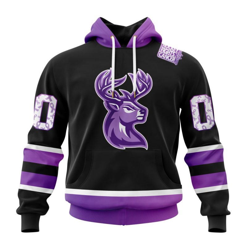 ECHL Iowa Heartlanders Special Hockey Fights Cancer Design Unisex Hoodie