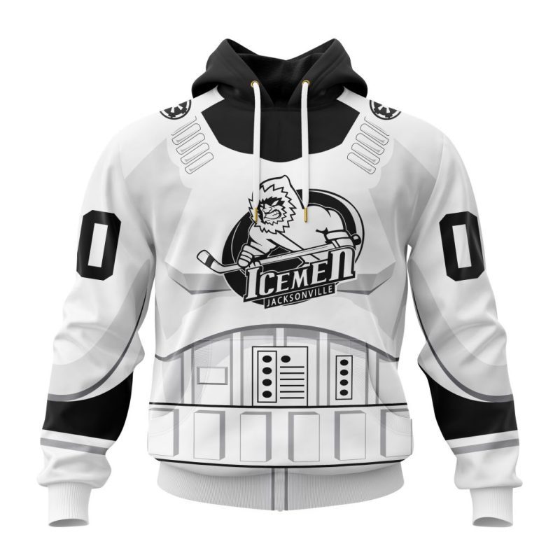 ECHL Jacksonville Icemen Special Star Wars Stormtroopers Design Unisex Hoodie