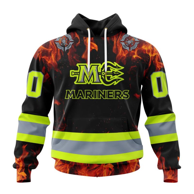 ECHL Maine Mariners Design Honoring Firefighters Unisex Hoodie