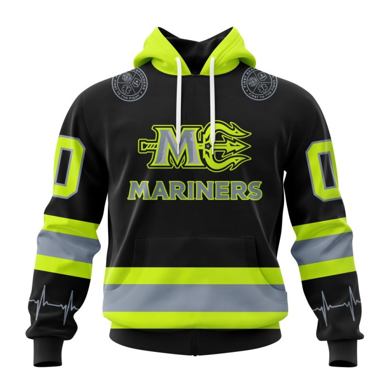 ECHL Maine Mariners Design Honoring Firefighters Unisex Hoodie