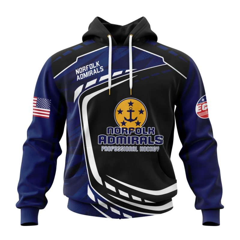 ECHL Norfolk Admirals Design Concept Kits Unisex Hoodie