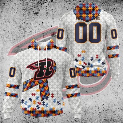 ECHL Rapid City Rush Autism Awareness Performance Unisex Hoodie