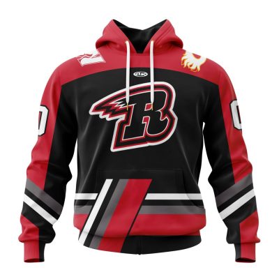 ECHL Rapid City Rush Personalized Black Design Unisex Hoodie