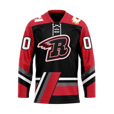 ECHL Rapid City Rush Personalized Black Lace Hockey Jersey