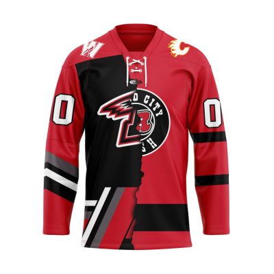 ECHL Rapid City Rush Personalized Mix Design Lace Hockey Jersey