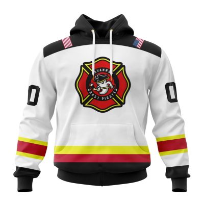 ECHL Savannah Ghost Pirates Special First Responder Design Unisex Hoodie