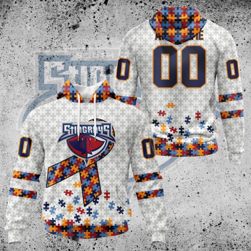 ECHL South Carolina Stingrays Autism Awareness Performance Unisex Hoodie