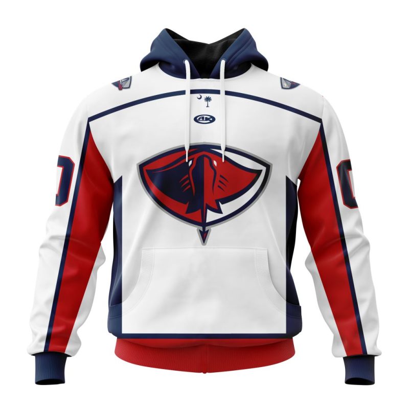 ECHL South Carolina Stingrays Personalized White Design Unisex Hoodie