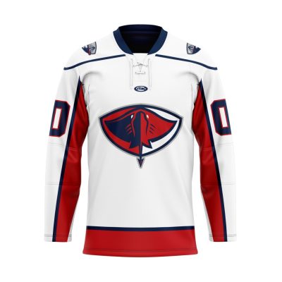 ECHL South Carolina Stingrays Personalized White Lace Hockey Jersey