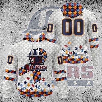 ECHL Tulsa Oilers Autism Awareness Performance Unisex Hoodie