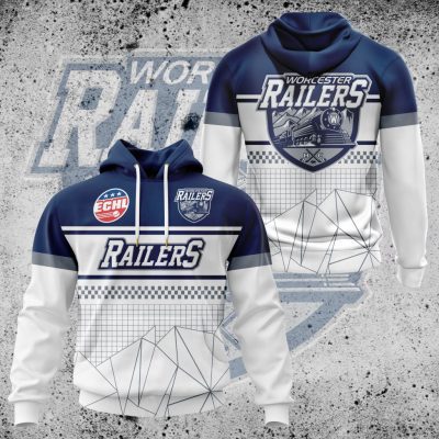 ECHL Worcester Railers Performance Unisex Hoodie