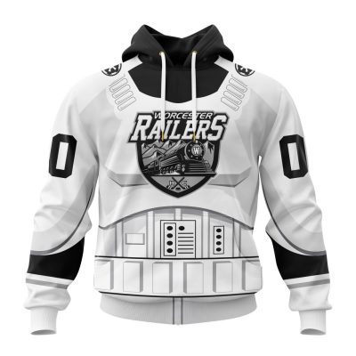 ECHL Worcester Railers Special Star Wars Stormtroopers Design Unisex Hoodie