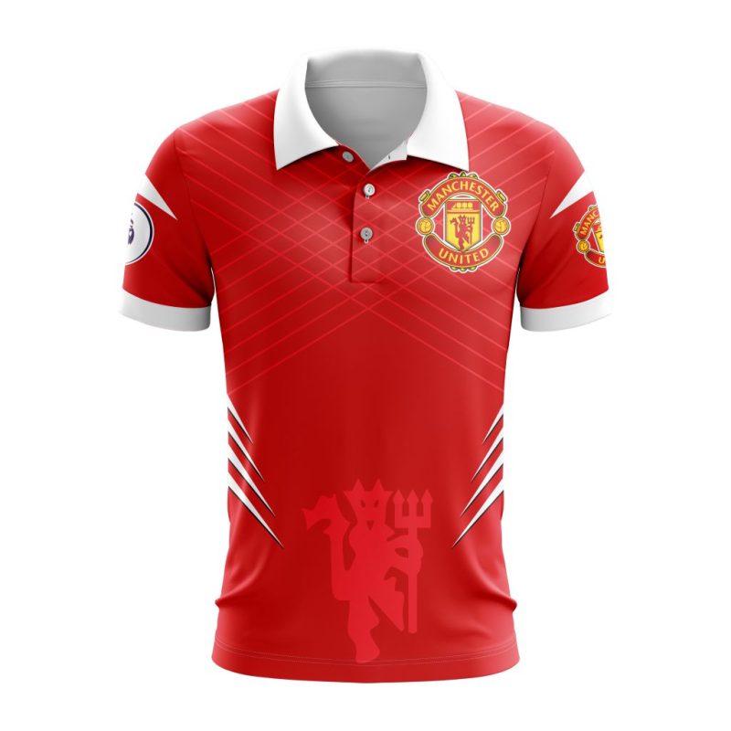 EPL Manchester United Football Club Personalized Name Polo Shirt