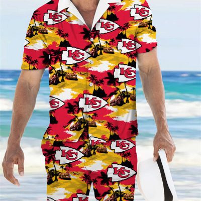 Kansas City Chiefs Combo Hawaiian Shirt and Shorts AHS1188