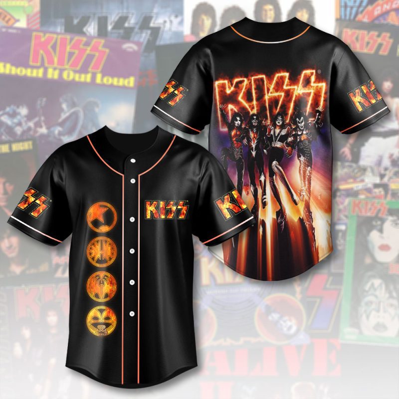 Kiss Band Baseball Jersey BJG1313