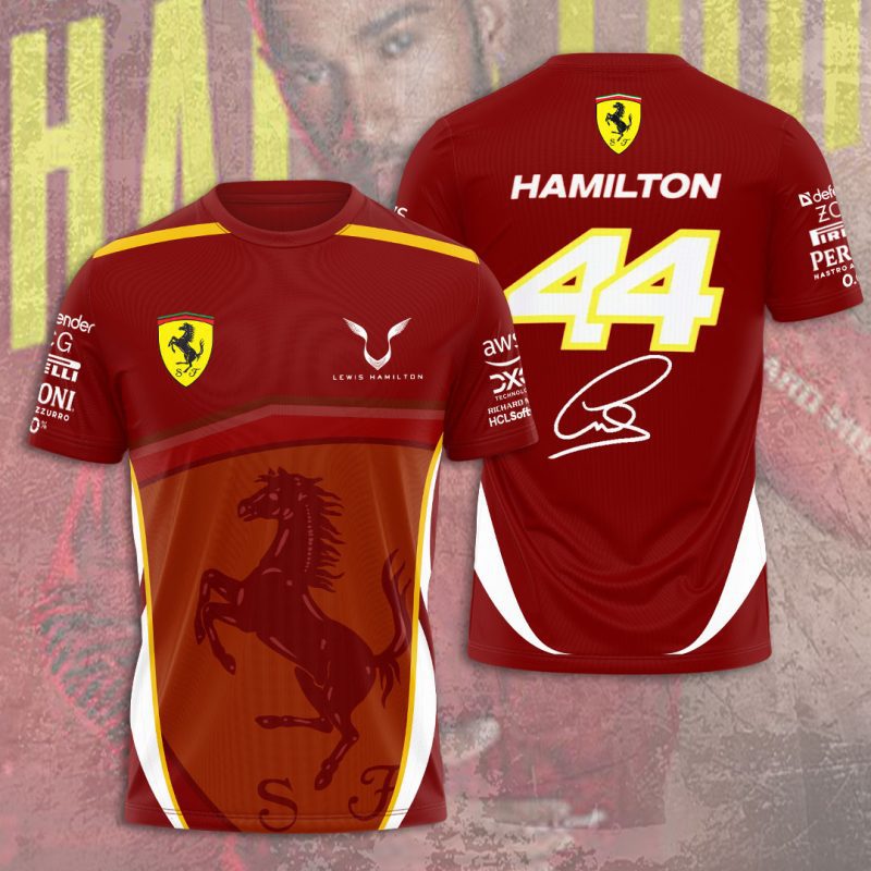 Lewis Hamilton x Scuderia Ferrari Performance Unisex T-Shirt TSG1530