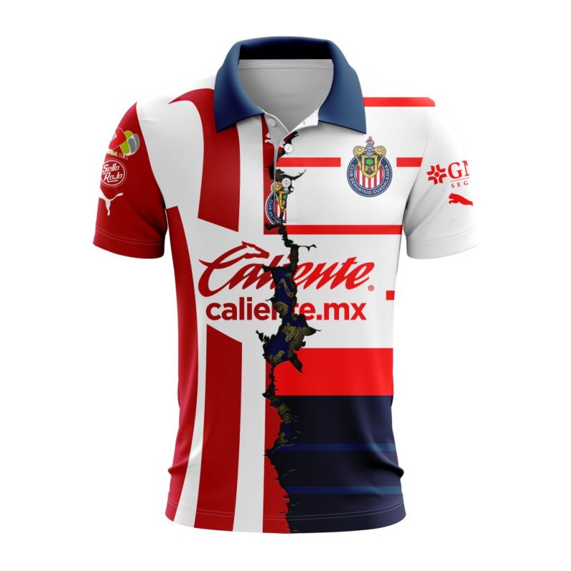 Liga MX Chivas De Guadalajara 2023-2024 Home Mix Away Polo Shirt