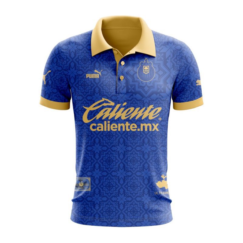 Liga MX Chivas Guadalajara 200th Anniversary Special Blue Polo Shirt