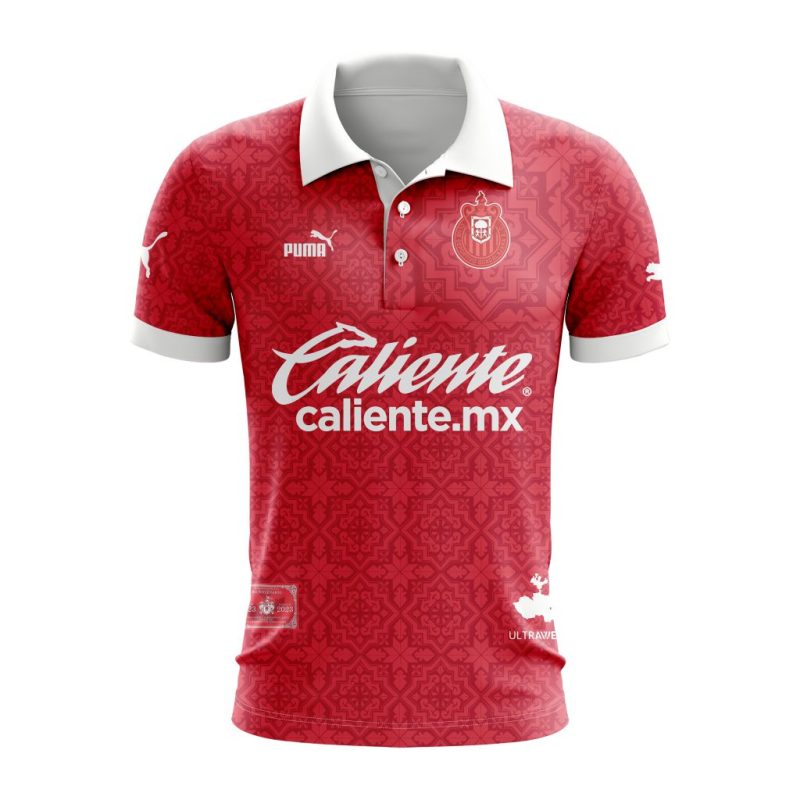 Liga MX Chivas Guadalajara 200th Anniversary Special Red Polo Shirt