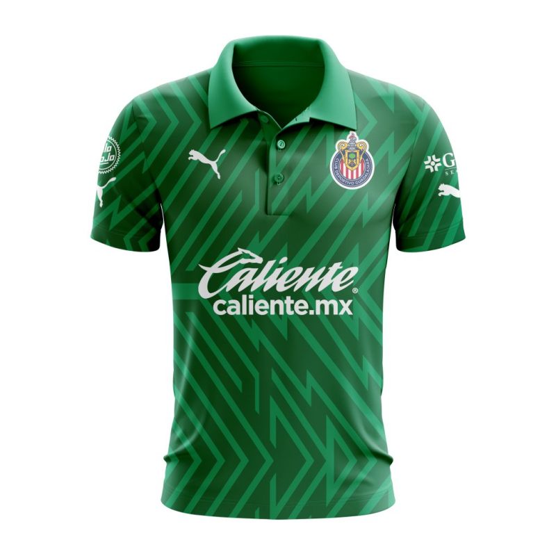 Liga MX Chivas Guadalajara 2023-2024 GK Home Polo Shirt