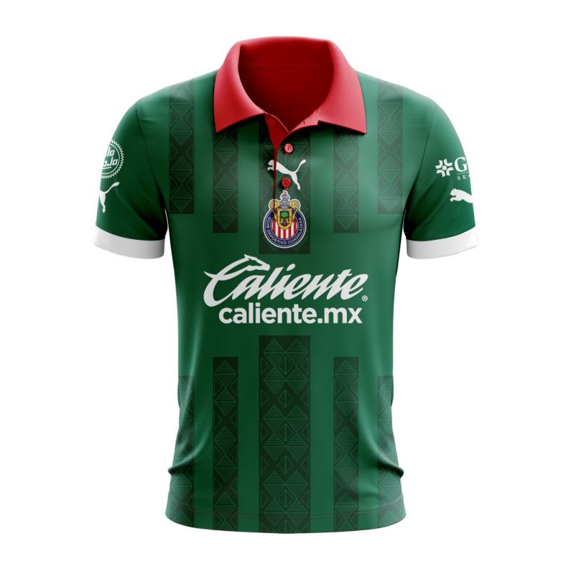 Liga MX Chivas Guadalajara 2023 Special Mexico Polo Shirt