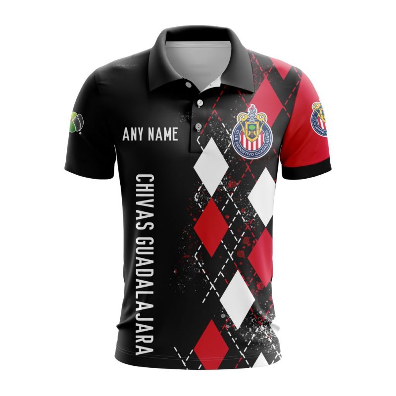 Liga MX Chivas Guadalajara Personalized Name Polo Shirt