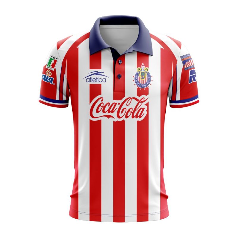 Liga MX Chivas Guadalajara Retro 1998-1999 Home Polo Shirt