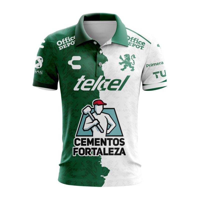 Liga MX Club Leon Personalized 2024-2025 Home Mix Away Design Polo Shirt