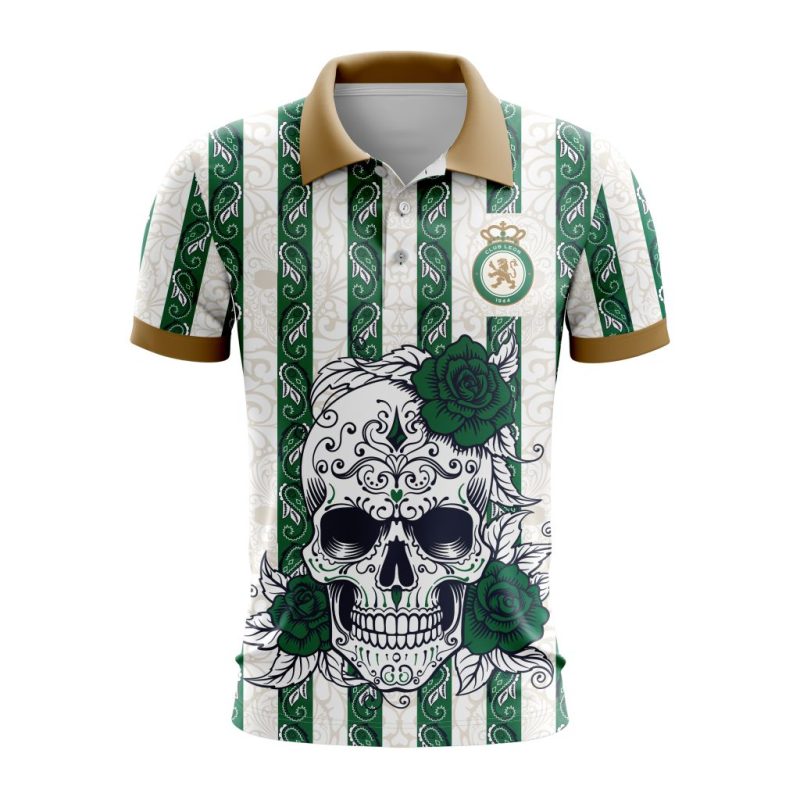 Liga MX Club Leon Special Dia De Muertos Design Polo Shirt