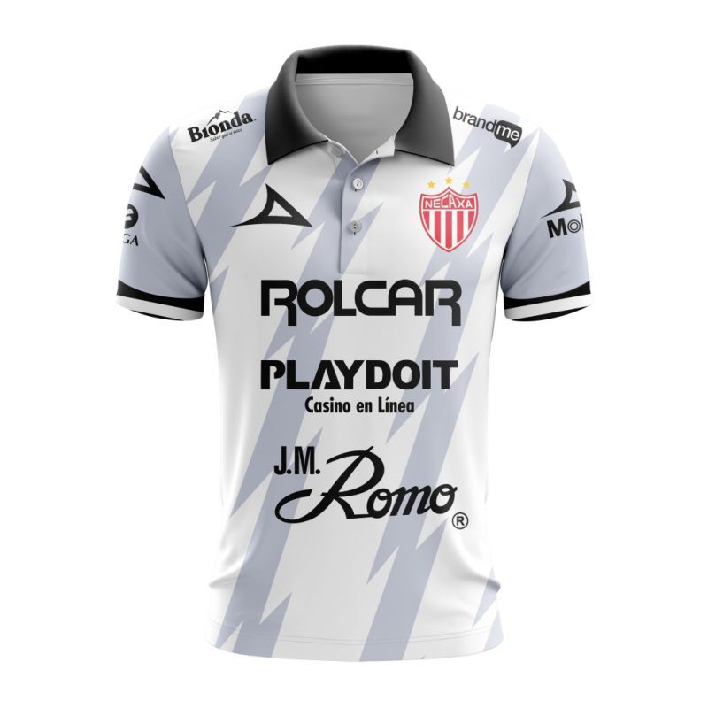 Liga MX Club Necaxa Personalized 2025 Away Polo Shirt