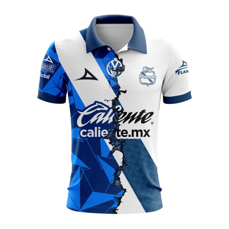Liga MX Club Puebla 2023-2024 Home Mix Away Polo Shirt