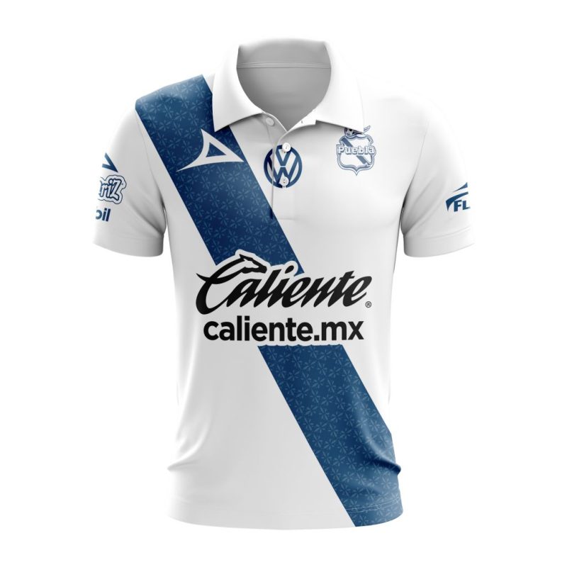 Liga MX Club Puebla 2023 - 2024 Home Polo Shirt