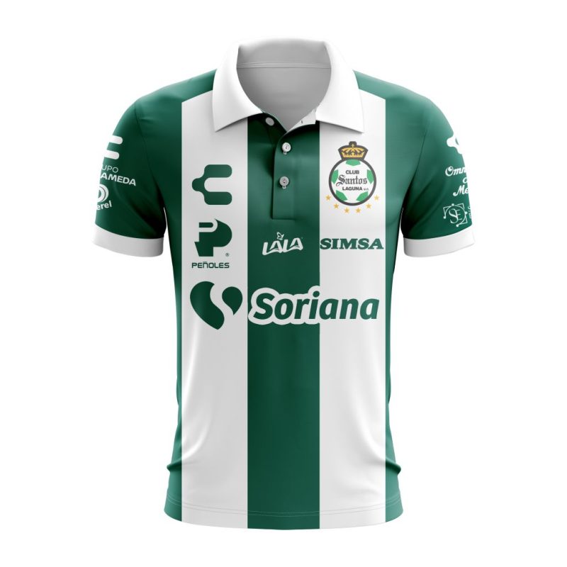 Liga MX Club Puebla Personalized 2024-2025 Home Polo Shirt