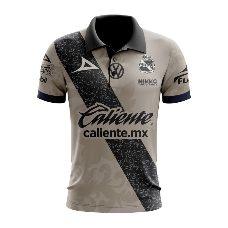 Liga MX Club Puebla Personalized 2024 Third Polo Shirt
