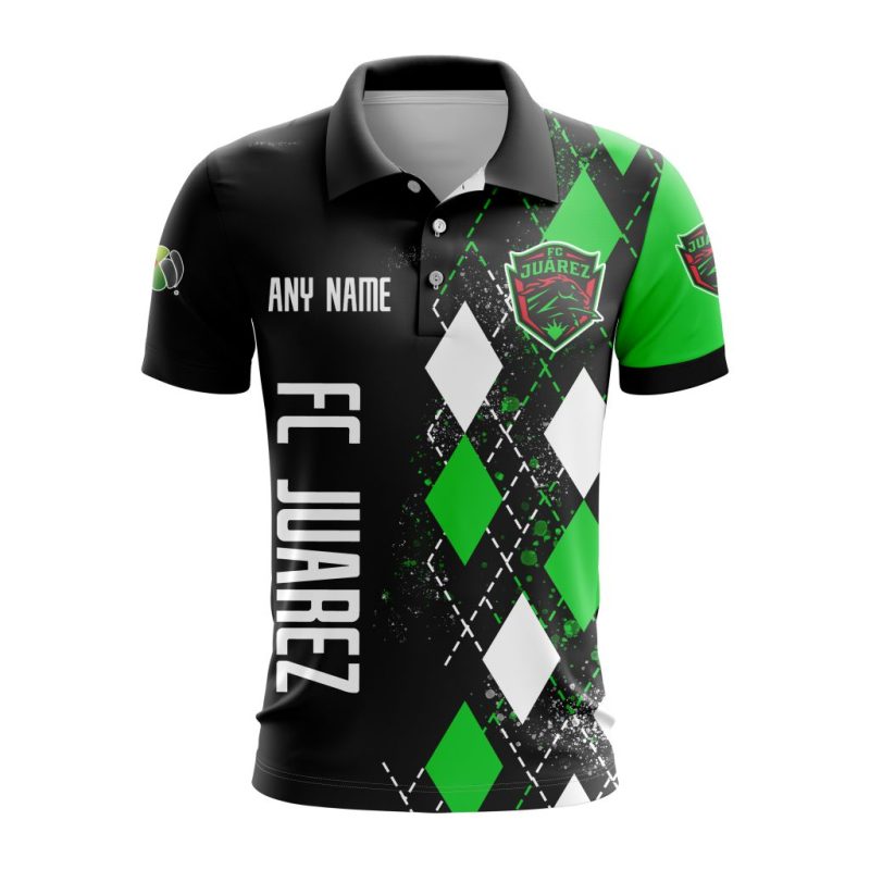Liga MX FC Juarez Personalized Name Polo Shirt