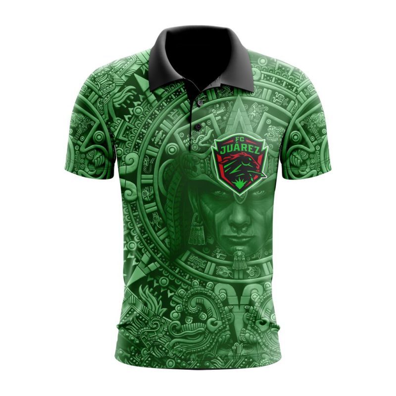 Liga MX FC Juarez Special Aztec Warrior Design Polo Shirt
