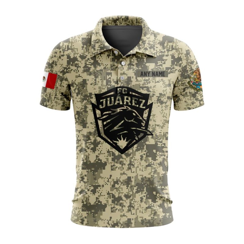 Liga MX FC Juarez Special Camo Design Polo Shirt