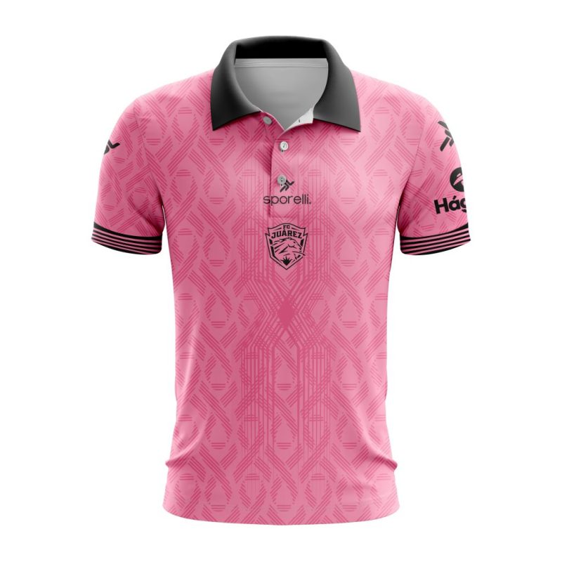 Liga MX FC Juarez Special Home In Pink Kits Design Polo Shirt